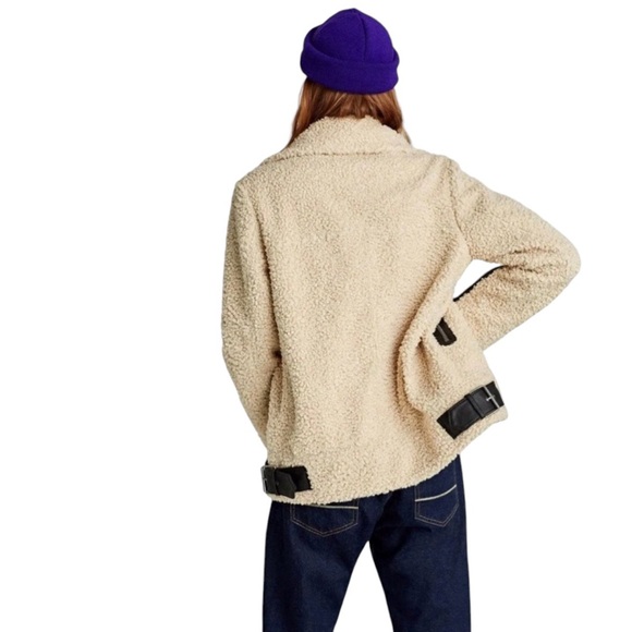 NWOT Zara Blogger Fav.  Shearling Faux Fur Jacket - Picture 8 of 8